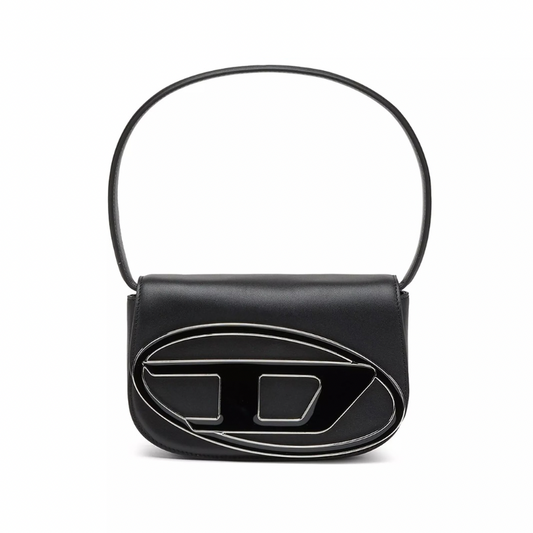 Diesel 1DR Leather Shoulder Bag | Black