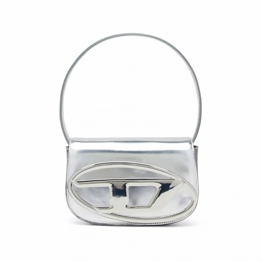 Diesel 1DR Leather Shoulder Bag | Silver